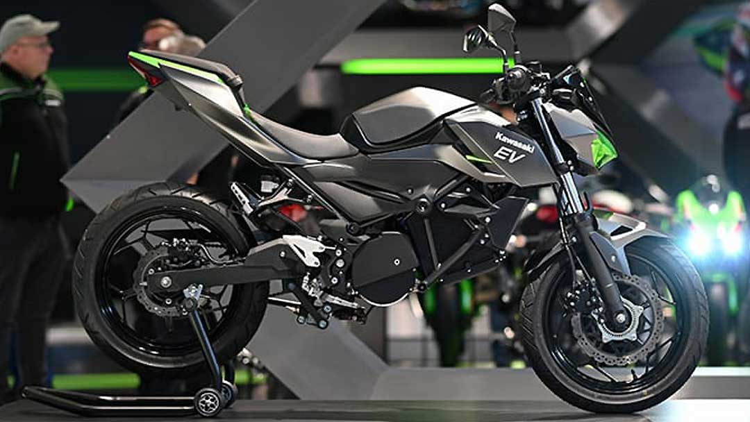 Kawasaki Kenalkan Prototipe Motor Listrik di Intermot 2022, Basisnya Z Series