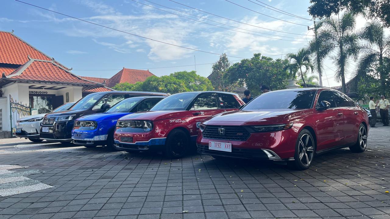 Sapa Warga kota Pelajar, Honda e:Technology City Tour Explore Indonesia Semakin Meriah dengan Step WGN e:HEV dan e:N1