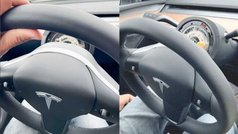 Mobil Baru 6 Hari, Setir Tesla Model Y Tiba-tiba Copot di Jalan