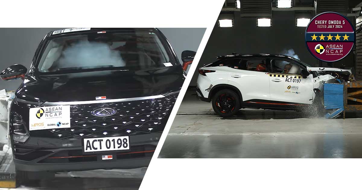 Punya Fitur Keselamatan Komplit, Chery Omoda 5 Sabet Lima Bintang Dalam Uji Tabrak ASEAN NCAP