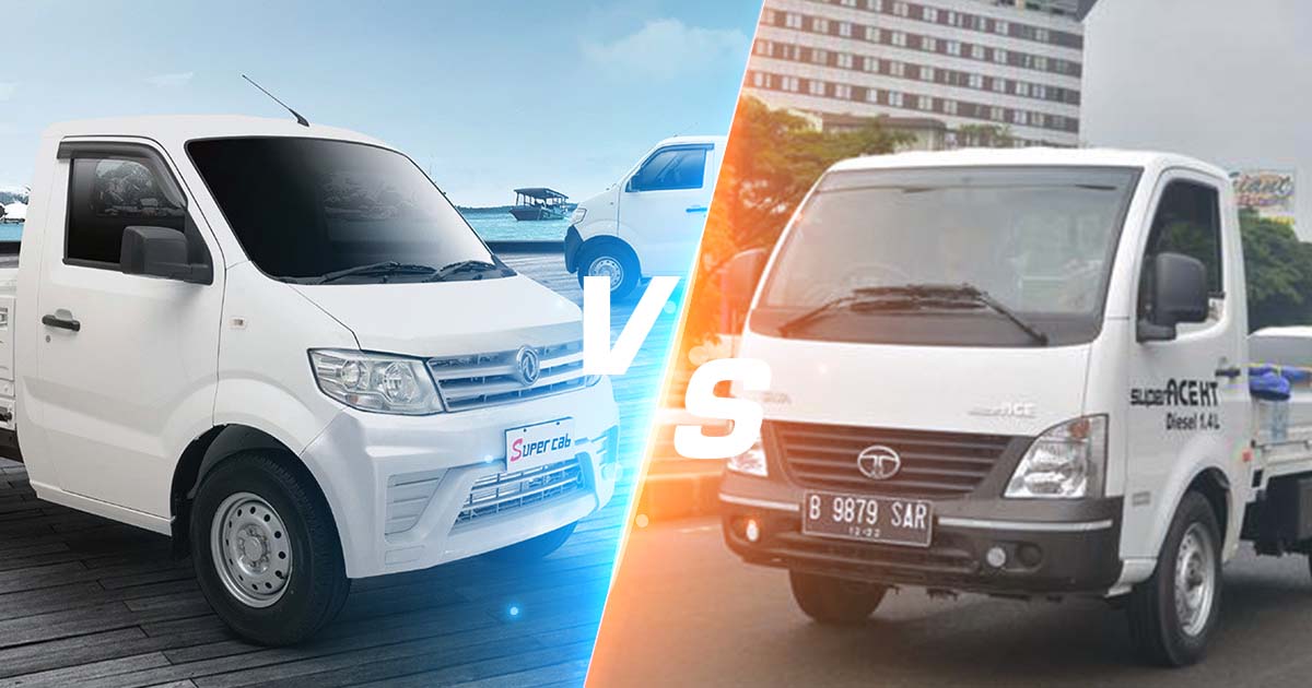 Adu Pick Up Diesel; Tata Super Ace Vs DFSK Super Cab, Mana yang Lebih Unggul?