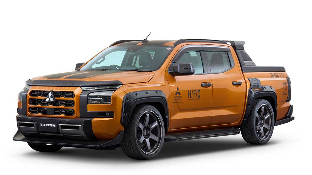 Bukan Bergaya Samlong, Begini Konsep Modifikasi Mobil Mitsubishi Triton di Tokyo Auto Salon 2025