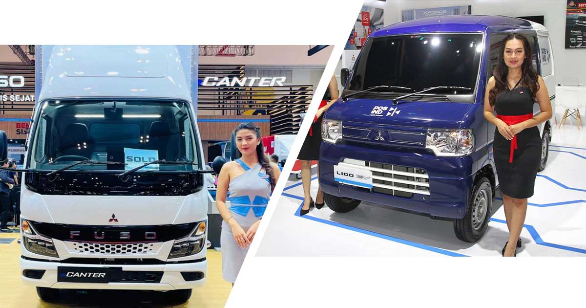 Truk Listrik Mitsubishi Fuso eCanter dan L100 EV Mulai Bertugas di IKN